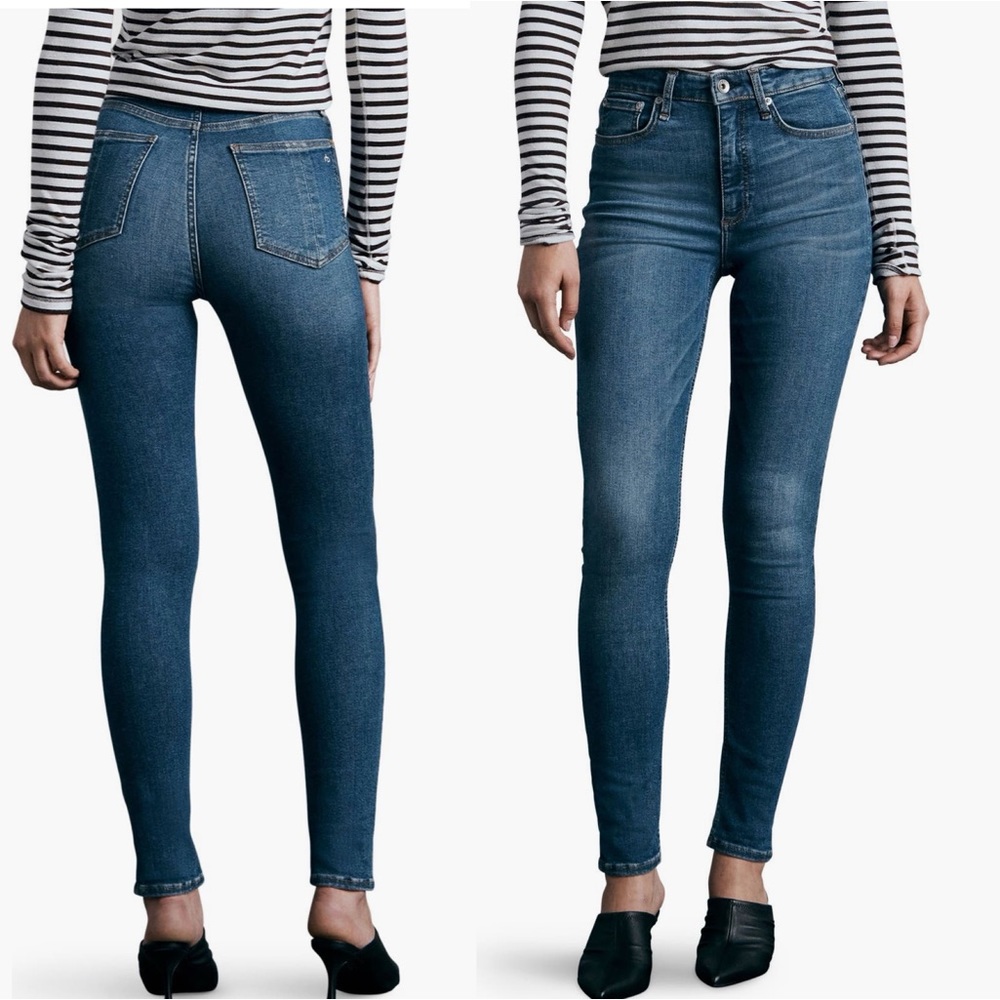Rag & Bone Nina High Waist Skinny Jeans sz32. Color: Jinx